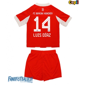 Bayern Munich Luis Diaz #14 Echipament de Fotbal Replică 2025-26 Copii Acasa (+ Șorturi)